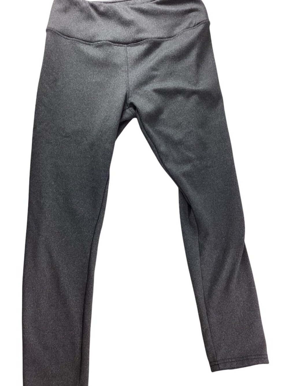 I Believe Womens Gray High-Waisted Fleece Stretch Athletic Leggings L*EUC